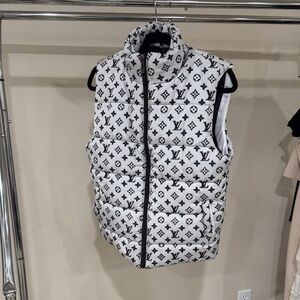 Women's White Designer Puffer Vest